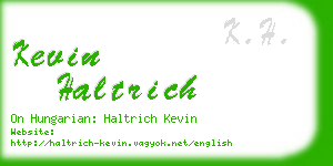 kevin haltrich business card